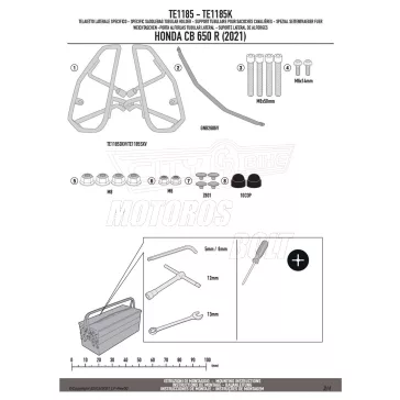 Oldaltáska tartó Easylock HONDA CB 650 R (2021-2024) GIVI