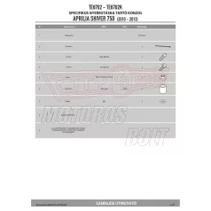   Oldaltáska tartó Easylock táskához Aprilia Shiver 750 (10-16), 900-nem ABS-es (16-20)