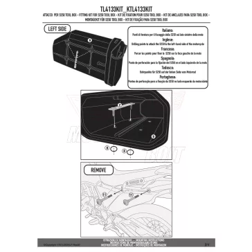   Rögzítőszett GIVI szerszámosdoboz rögzítéséhez GIVI KAWASAKI KLR 650 S (23-25)