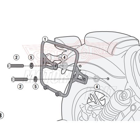 Táskatartó Honda CMX Rebel (2017-2024) GIVI