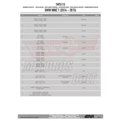   Táskatartó BMW R 1200 NINE T (2014-2024) / R 1200 NINE T Scrambler (2016-2024) GIVI