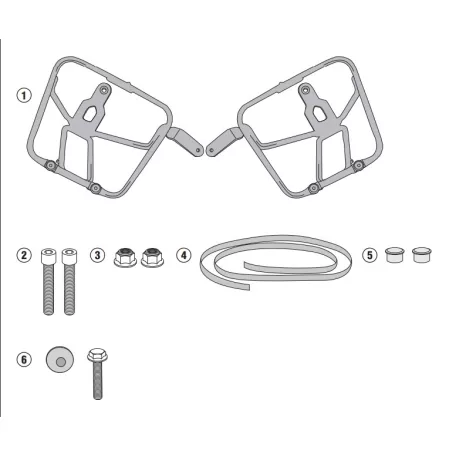 Táskatartó MOTO GUZZI V7 III Stone / Special (2017-2020), MOTO GUZZI V7 III Stone Night Pack (2019-2020) GIVI