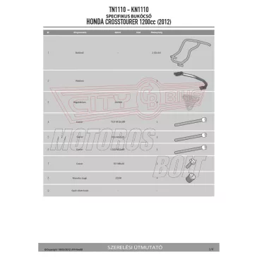   Bukócső Honda Crosstourer 1200 / Crosstourer 1200 DCT (2012-2018) GIVI