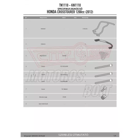 Bukócső Honda Crosstourer 1200 / Crosstourer 1200 DCT (2012-2018) GIVI