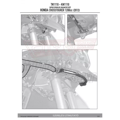 Bukócső Honda Crosstourer 1200 / Crosstourer 1200 DCT (2012-2018) GIVI