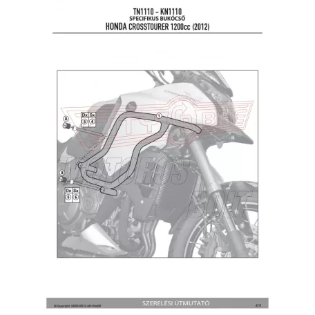 Bukócső Honda Crosstourer 1200 / Crosstourer 1200 DCT (2012-2018) GIVI