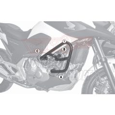   Bukócső Honda NC 700 S (12-13) / Honda NC 700 X (12-13) / Honda NC 750 S (14-20) / Honda NC 750 X (14-20) / Honda NC 750S DCT (14-15) GIVI