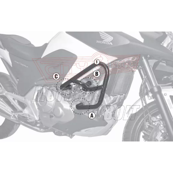 Bukócső Honda NC 700 S (12-13) / Honda NC 700 X (12-13) / Honda NC 750 S (14-20) / Honda NC 750 X (14-20) / Honda NC 750S DCT (14-15) GIVI Bukócső Honda NC 700 S (12-13) / Honda NC 700 X (12-13) / Honda NC 750 S (14-20) / Honda NC 750 X (14-20) / Honda NC 750S DCT (14-15) GIVI
