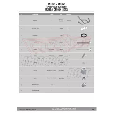 Bukócső HONDA CB 500 X (13-16) GIVI