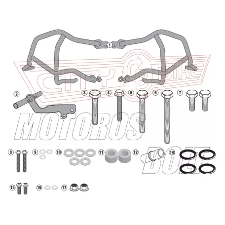Bukócső Honda Crossrunner 800 (2015-2020) GIVI