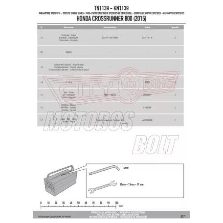Bukócső Honda Crossrunner 800 (2015-2020) GIVI