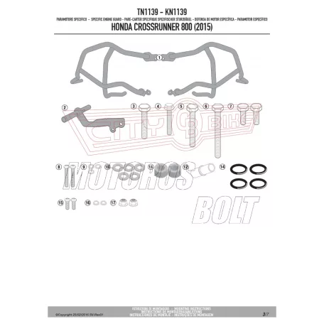 Bukócső Honda Crossrunner 800 (2015-2020) GIVI