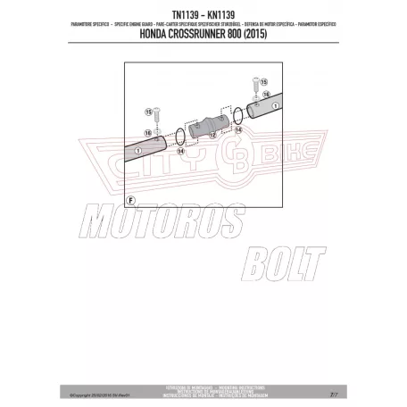 Bukócső Honda Crossrunner 800 (2015-2020) GIVI