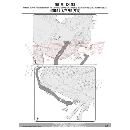 Bukócső Honda X-ADV 750 (2017-2025) GIVI