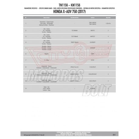Bukócső Honda X-ADV 750 (2017-2025) GIVI