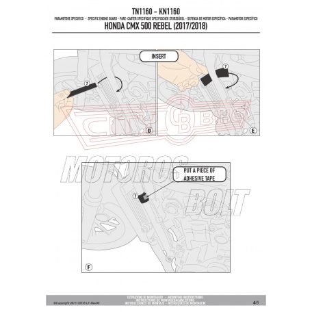 Bukócső Honda CMX 500 Rebel (2017-2025) GIVI