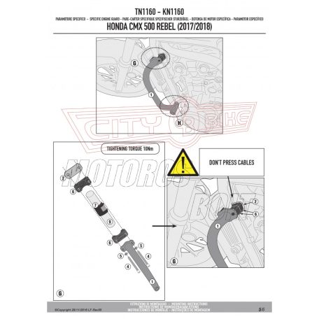 Bukócső Honda CMX 500 Rebel (2017-2025) GIVI