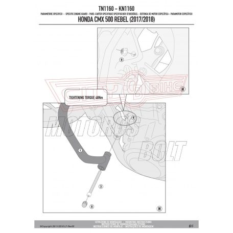Bukócső Honda CMX 500 Rebel (2017-2025) GIVI