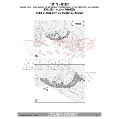 Bukócső HONDA CRF1100L Africa Twin (2020-2024) / HONDA CRF1100L Africa Twin Adventure Sports (2020-2024) GIVI