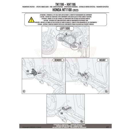 Bukócső HONDA NT1100 (22-24) GIVI