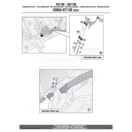 Bukócső HONDA NT1100 (22-24) GIVI