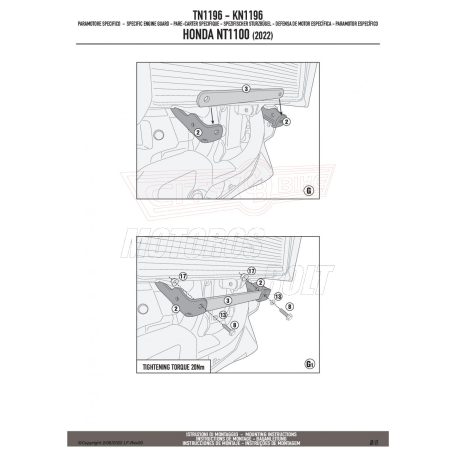 Bukócső HONDA NT1100 (22-24) GIVI