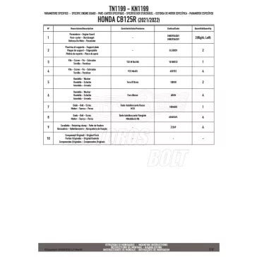 Bukócső HONDA CB 125 R (21 > 24) GIVI