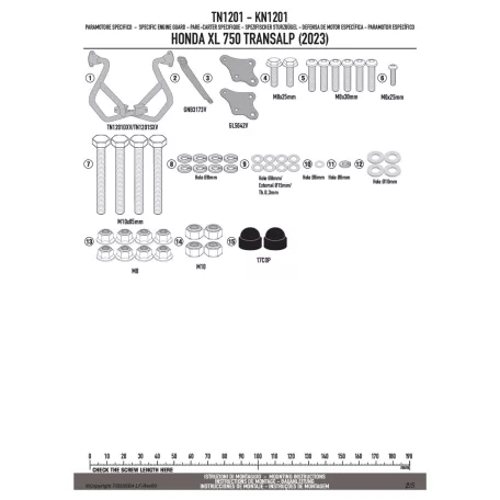 Bukócső HONDA XL 750 Transalp (2023-2024), HONDA XL 750 Transalp (2025) GIVI