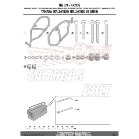 Bukócső Yamaha Tracer 900 / Tracer 900 GT (2018-2019) GIVI