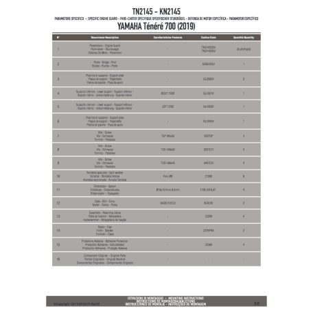 Bukócső YAMAHA Ténéré 700 (2019-2020) GIVI