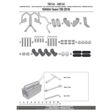 Bukócső YAMAHA Ténéré 700 (2019-2020) GIVI