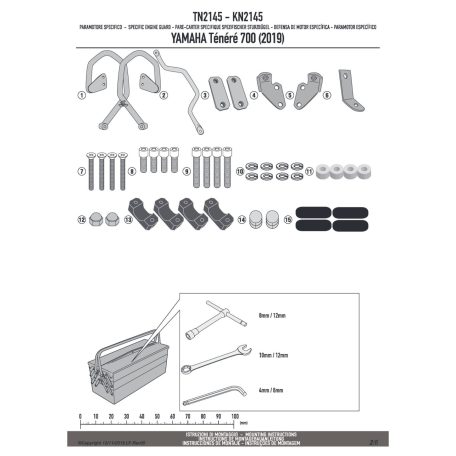 Bukócső YAMAHA Ténéré 700 (2019-2020) GIVI
