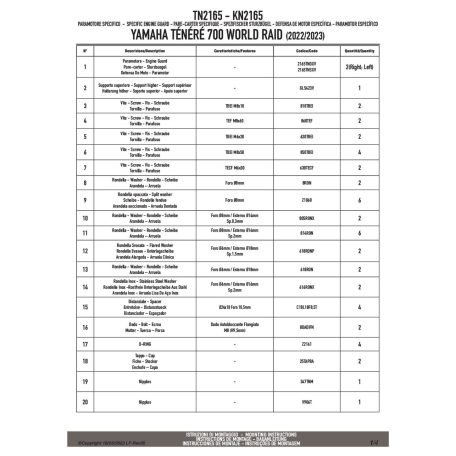 Bukócső YAMAHA Ténéré 700 World Raid (2022-2025) GIVI