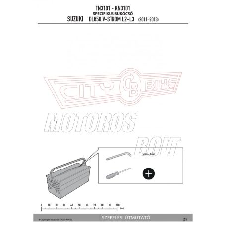 Bukócső Suzuki DL 650 V-Strom L2-L3-L4-L5-L6 (11-16) / Suzuki DL 650 V-Strom (2017-2024) GIVI