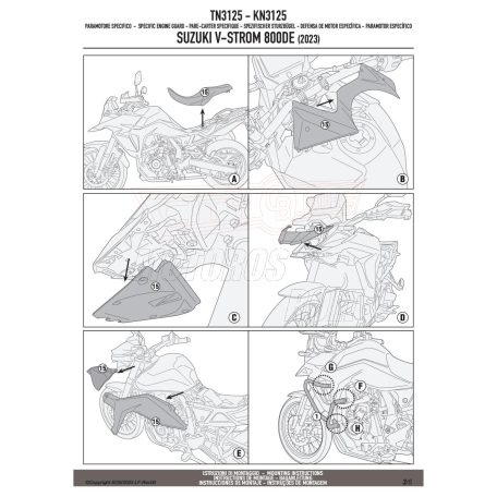 Bukócső Suzuki V-Strom 800 DE (2023-2024) GIVI