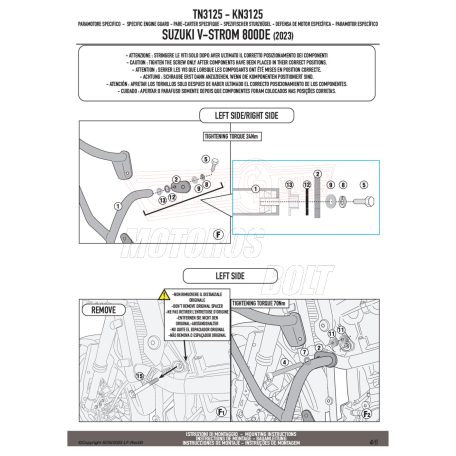 Bukócső Suzuki V-Strom 800 DE (2023-2024) GIVI