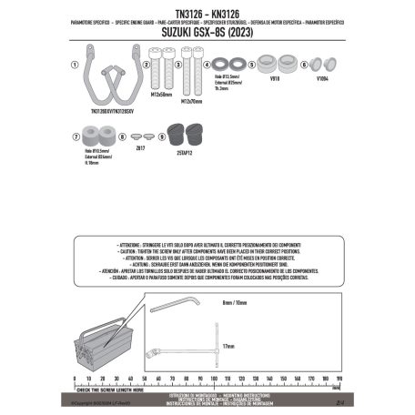 Bukócső SUZUKI GSX-8S (2023-2025) GIVI
