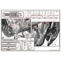   Bukócső Yamaha FZ6 / FZ6 600 Fazer (04-06) / FZ6 S2 / FZ6 600 Fazer S2 (07-11) GIVI