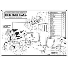 Bukócső Honda Africa Twin 750 (90-02) GIVI