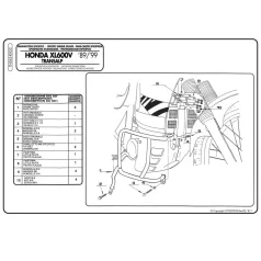 Bukócső Honda XL 600 V Transalp (89-99) GIVI
