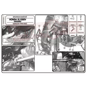 Bukócső Honda XL 1000V Varadero / ABS (03-06) GIVI