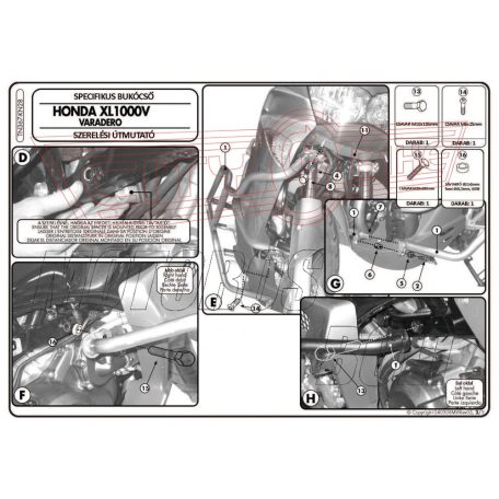 Bukócső Honda XL 1000V Varadero / ABS (03-06) GIVI