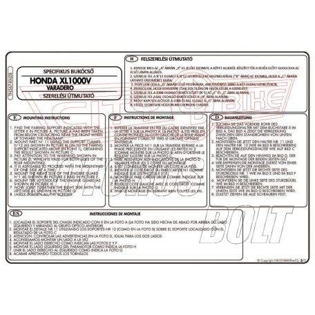 Bukócső Honda XL 1000V Varadero / ABS (03-06) GIVI