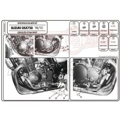   Bukócső Suzuki GSF 600 Bandit / S (96-99) / Suzuki GSF 600 Bandit / S (00-04) / Suzuki GSX 750 (98-02) GIVI
