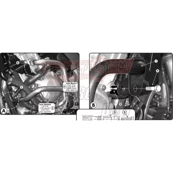 Bukócső Honda CBF 1000 / ABS (06-09) GIVI Bukócső Honda CBF 1000 / ABS (06-09) GIVI