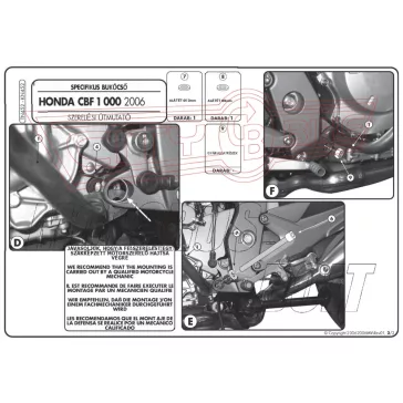 Bukócső Honda CBF 1000 / ABS (06-09) GIVI
