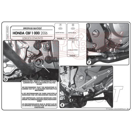 Bukócső Honda CBF 1000 / ABS (06-09) GIVI