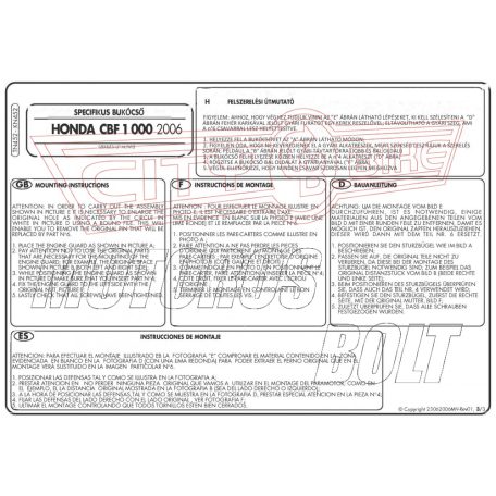 Bukócső Honda CBF 1000 / ABS (06-09) GIVI