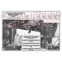   Bukócső Honda Hornet 600 / Hornet 600 ABS (07-10) / Hornet 600 (11-13) GIVI