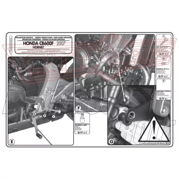   Bukócső Honda Hornet 600 / Hornet 600 ABS (07-10) / Hornet 600 (11-13) GIVI